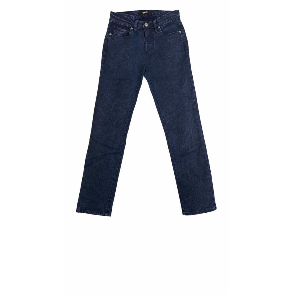 Hudson Womens Pageant Blue Denim Nico Mid Rise Straight Ankle Jeans Size 25